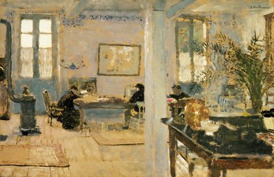 In de kamer, 1890s door Edouard Vuillard